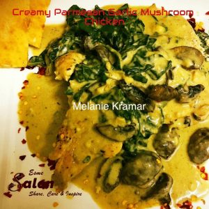 Creamy Parmesan Garlic Mushroom Chicken