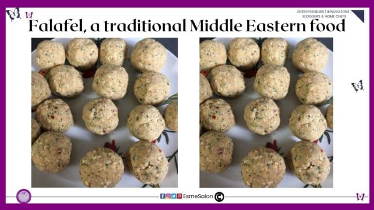 an image of raw Falafel balls in a white plate