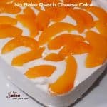NO BAKE PEACH CHEESECAKE
