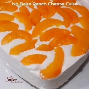 NO BAKE PEACH CHEESECAKE