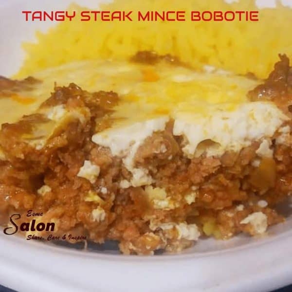 TANGY STEAK MINCE BOBOTIE