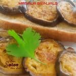 Masala Brinjals on Seeded Low GI Brown Bread
