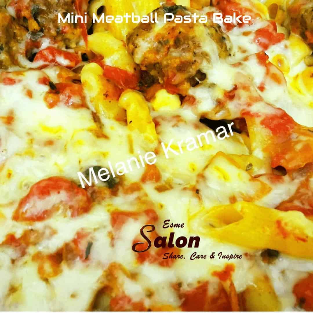 Mini Meatball Pasta Bake - perfect for weeknights, a comforting meal
