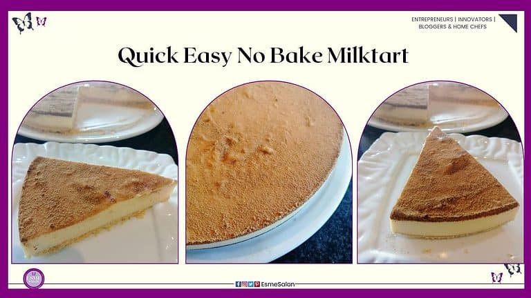 Easy and Quick No Bake Milk Tart