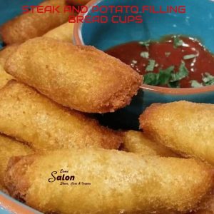 Steak and Potato Filling Bread Cups