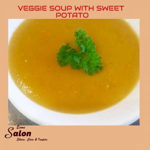 VEGGIE SOUP WITH SWEET POTATO
