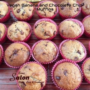 Vegan Banana Chocolate Chip Muffins