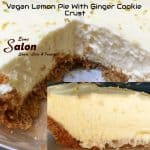 Vegan Lemon Pie With Ginger Cookie Crust