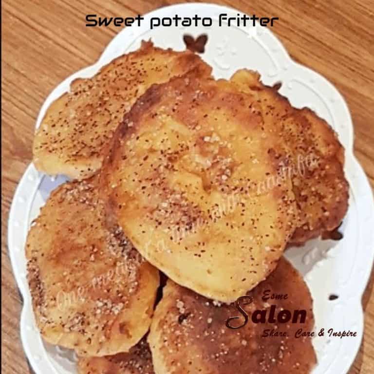 Sweet potato fritter