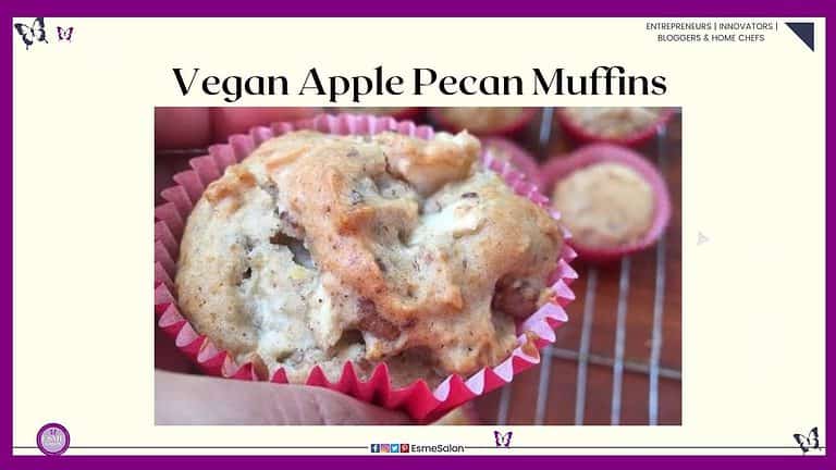 Vegan Apple Pecan Muffins