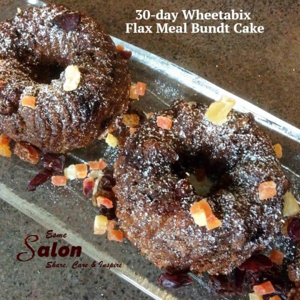 30 day Wheetabix Flax Meal Bundt Cake1