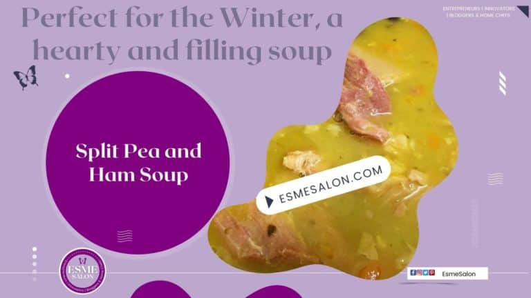 An image of a bowl filled with Split Pea and Ham Soup