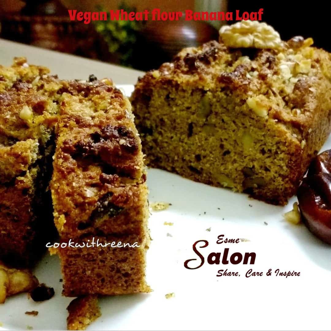 Vegan Wheat flour Banana Loaf