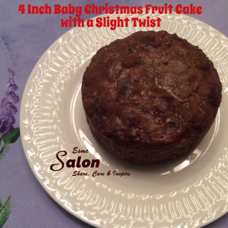 4 Inch Christmas Fruit Cake with a Slight Twist