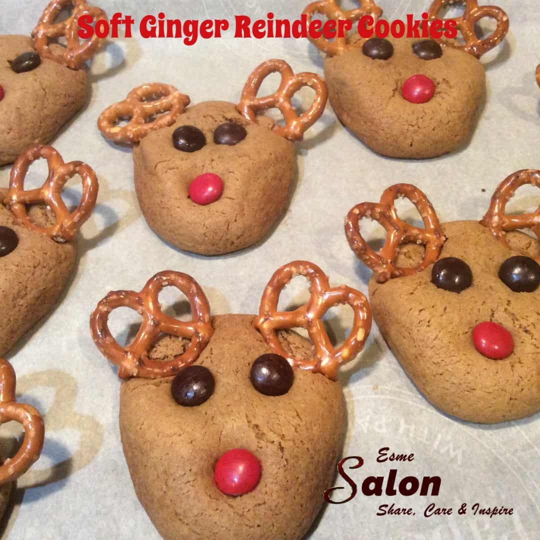 Soft Ginger Reindeer Cookies