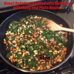 tuffed with Spinach and Beans Mixture