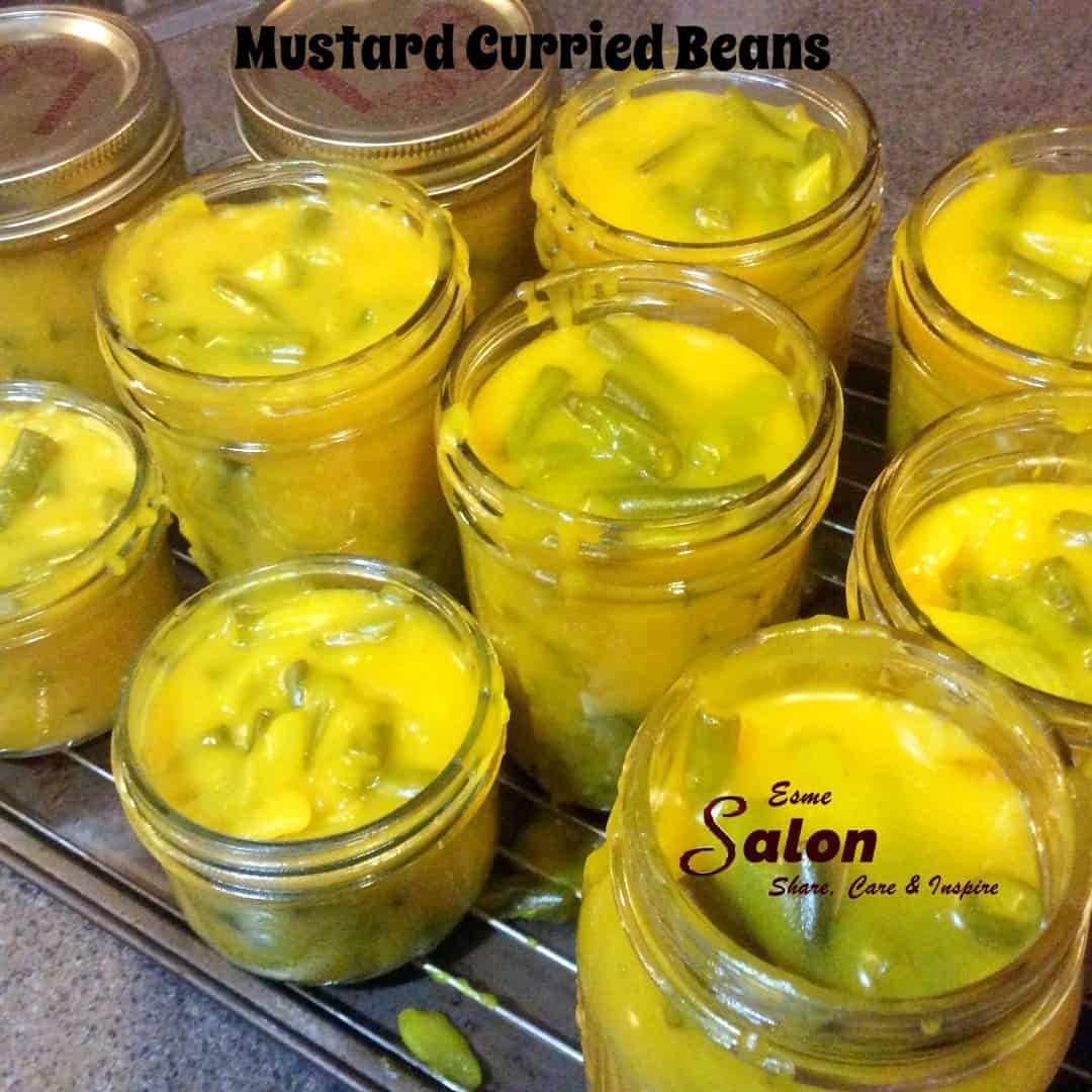 Mustard Curried Pickled Beans