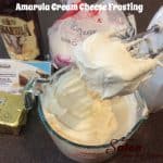 Butter, Cream cheese, Amarula, Icing Sugar and bowl of Amarula Cream Cheese Frosting