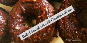 Baked Doughnuts with Chocolate Glaze made with buttermilk iso cream
