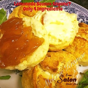 Scones with Mascarpone Cheese and Jam