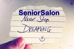 Handwritten Note Saying Never stop Dreaming