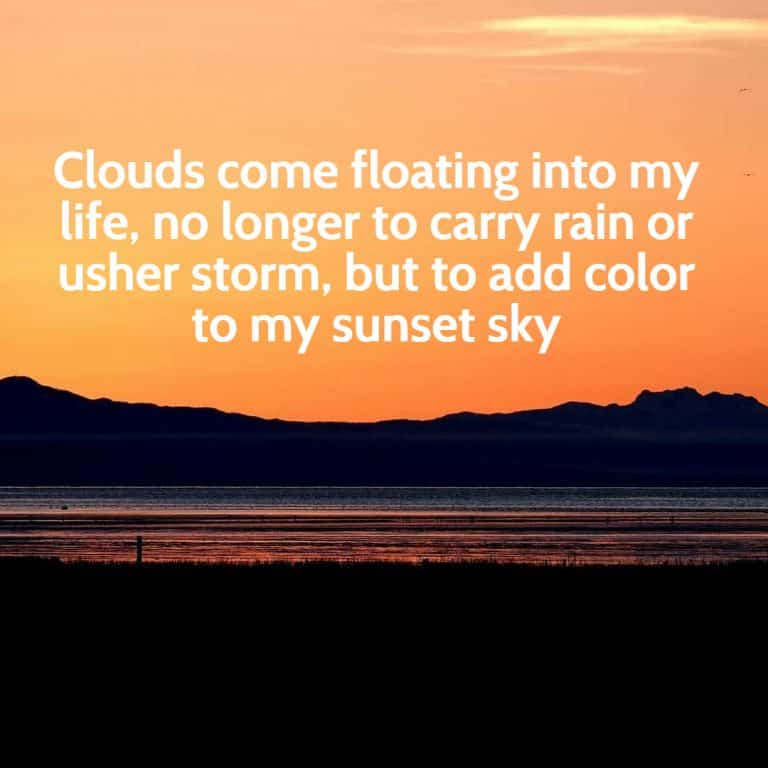 Sunset over water