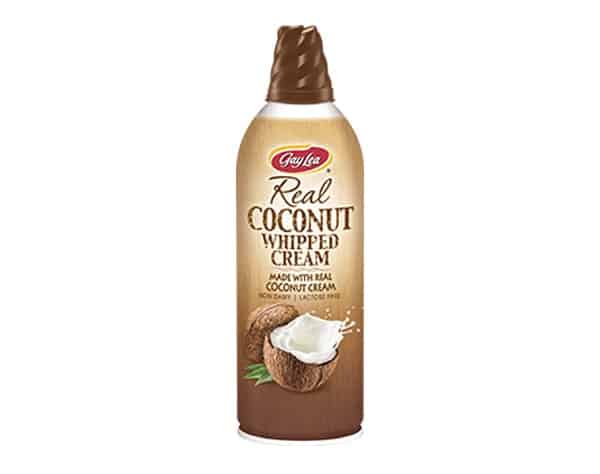 A tin of Coconut Whipped Cream