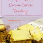 Pumpkin bars with Cream Cheese frosting