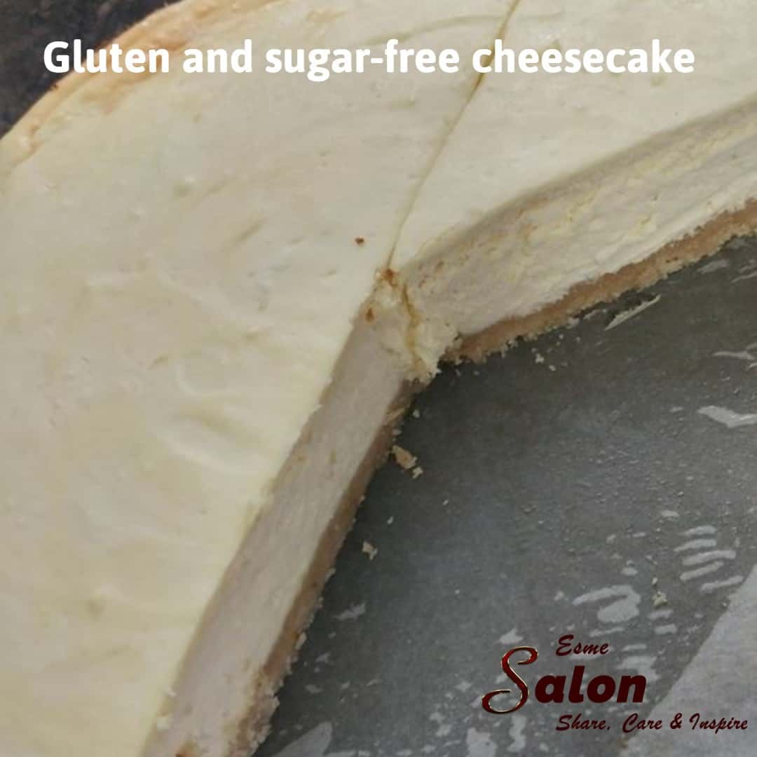 Gluten sugar-free cheesecake