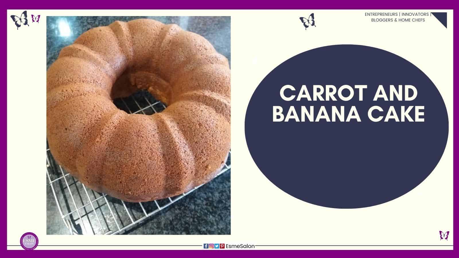 An image of a Bundt Carrot and Banana Cake