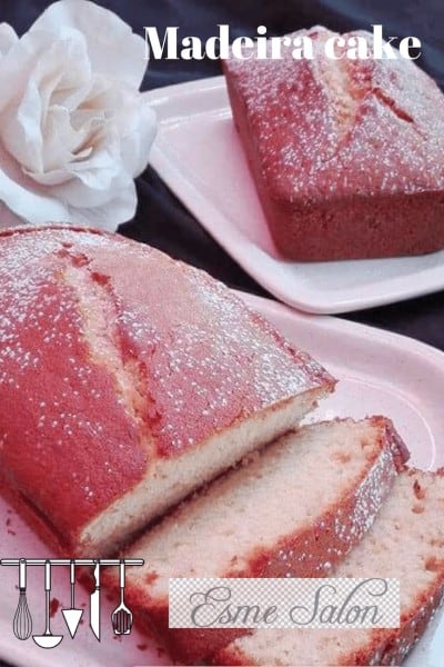 Sliced Madeira cake