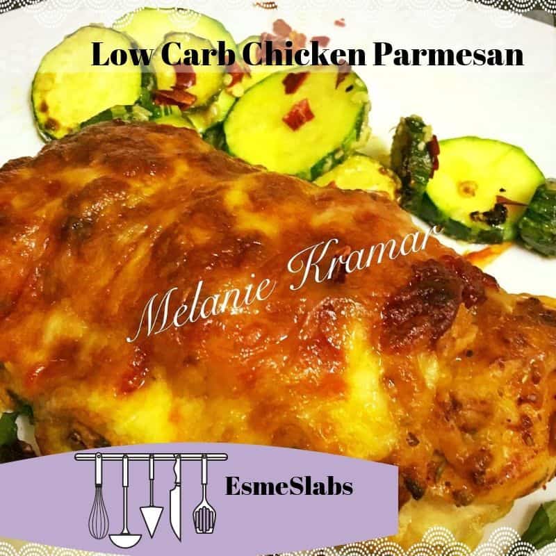 Low Carb Chicken Parmesan with veggies