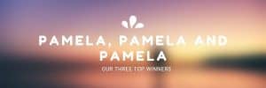 3 winners named Pamela