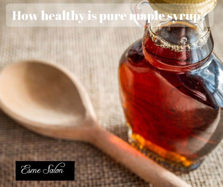 Glas Jar with healthy pure maple syrup?