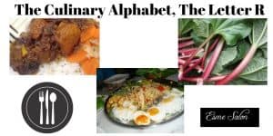 The Culinary Alphabet, The Letter R
