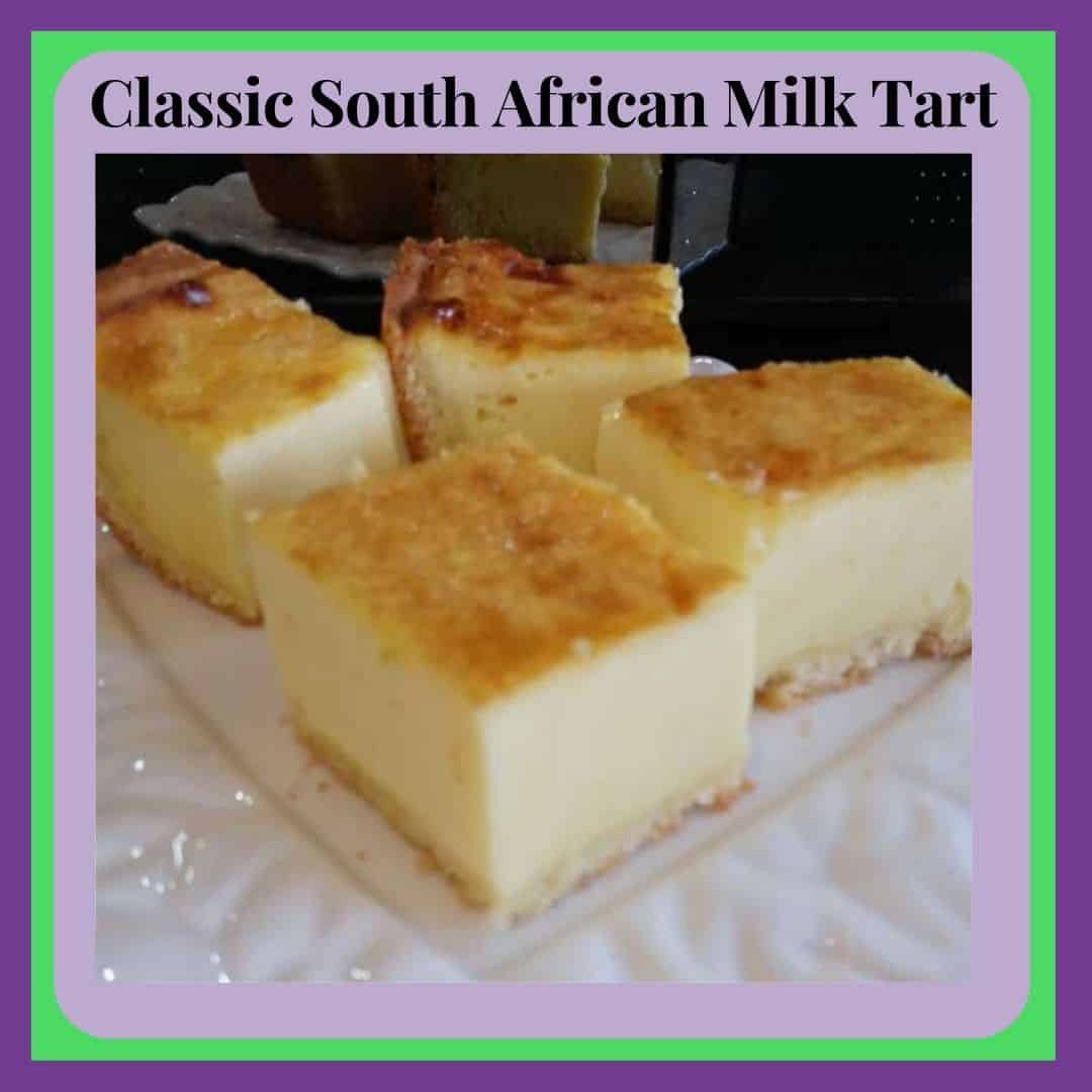 Classic South African Milk Tart Cubes