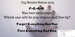 F-E-A-R  Has two meanings: Which one will do you choose and live by? Forget Everything And Run Face Everything And Rise
