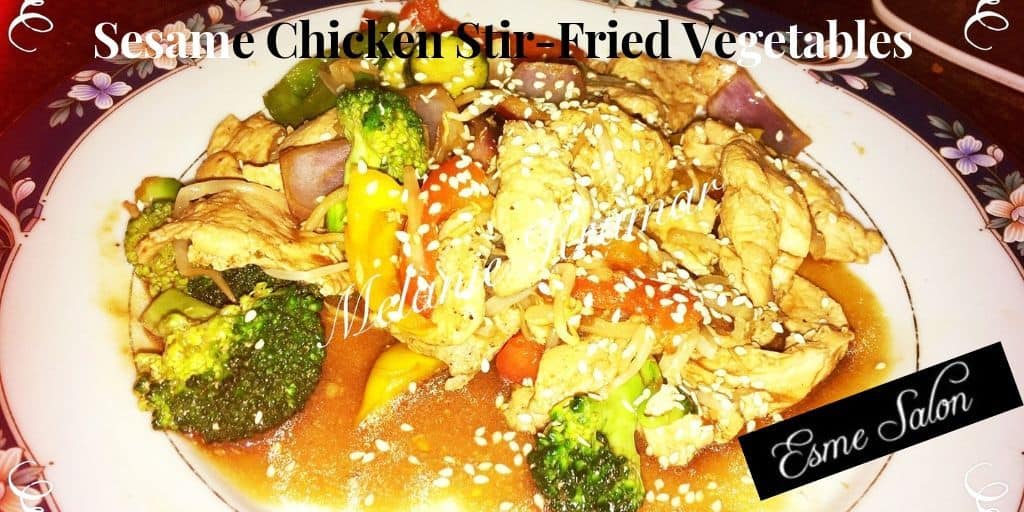 Sesame Chicken Stir-Fried Vegetables