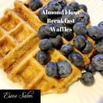 Almond Flour Breakfast Waffles with Blueberries