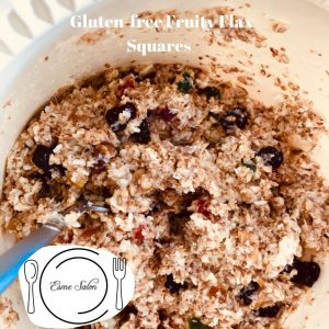 Gluten-free Fruity Flax Squares Dough