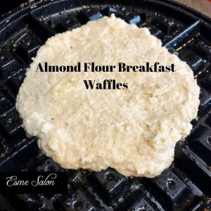 Raw Almond Flour Breakfast Waffles