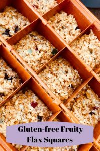Gluten-free Fruity Flax Squares