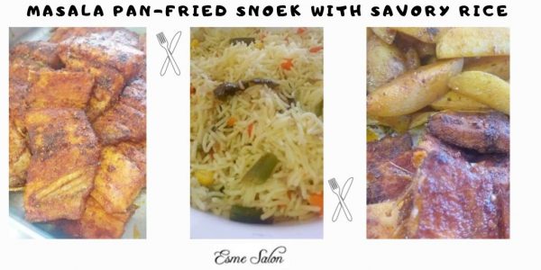 Masala Pan-Fried Snoek with Savory Rice