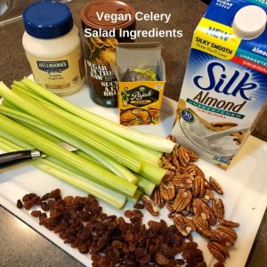 Vegan Celery Nut Salad Ingredients