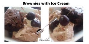 The Most Delicious Brownies with Ice Cream