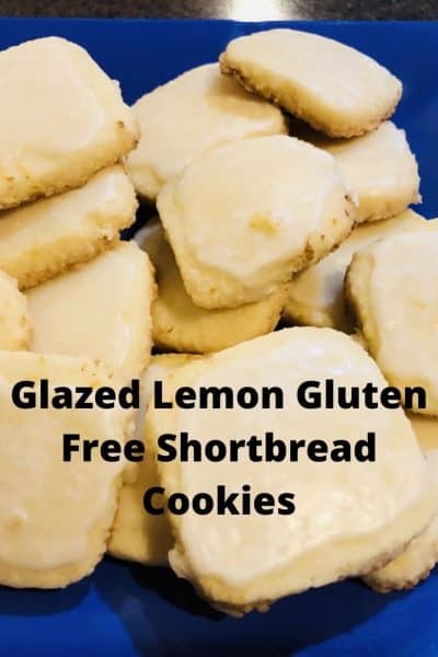 Glazed Lemon Gluten Free Shortbread Cookies