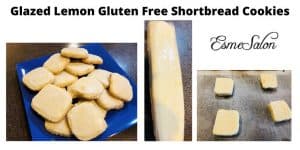 Glazed Lemon Gluten Free Shortbread Cookies