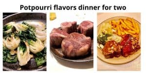 potpourri of different flavors and textures