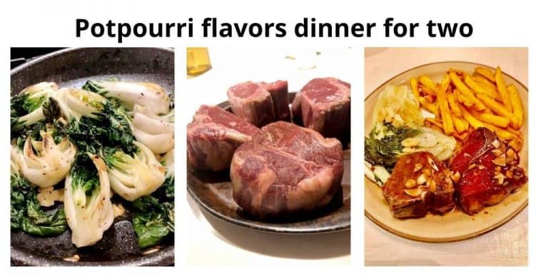 potpourri of different flavors and textures