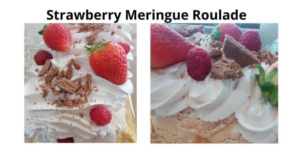 Strawberry Meringue Roulade